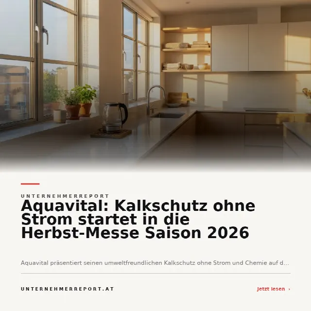 Share-Card fuer Aquavital bringt stromlosen Kalkschutz auf Herbstmessen 2026
