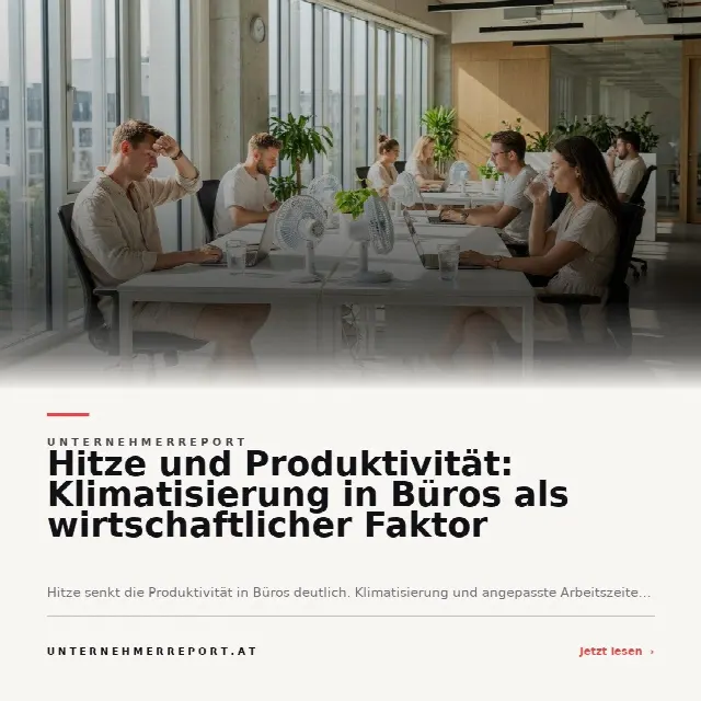 Share-Card fuer Sommerhitze im Büro: Warum effektive Kühlung und flexible Arbeitszeiten entscheidend sind